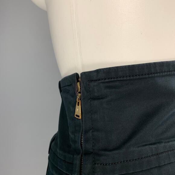 LOUIS VUITTON Size 6 Navy Cotton High Waisted Dress Pants - Picture 3 of 6